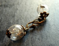 ***Wünsch dir was*** Pusteblumenohrringe bronze 16mm